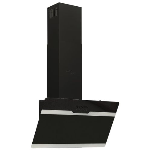Hotte Murale 60 Cm Acier Et Verre Trempé Noir