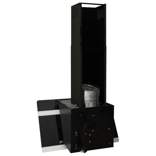 Hotte Murale 60 Cm Acier Et Verre Trempé Noir