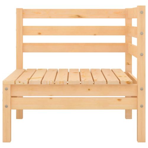 Ensemble De Salon De Jardin 4 Pièces En Bois Massif De Pin Rustique Modulaire