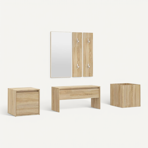 Ensemble De Meubles De Couloir Chêne Sonoma Bois Contreplaqué