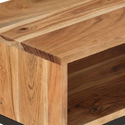Meuble TV 160x30x45 Cm Bois D'acacia Massif