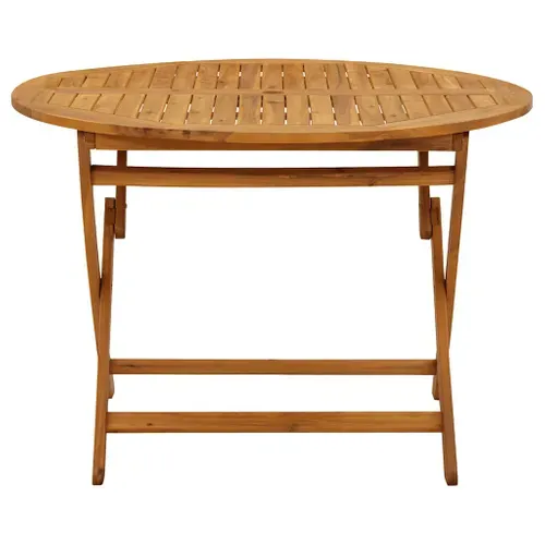 Table De Jardin Pliante 110 Cm Bois Massif Acacia Finition Huile Naturelle