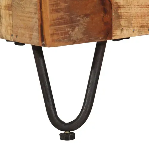 Meuble TV 110x30x40 Cm Bois Massif De Manguier