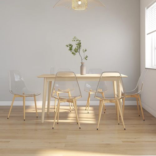 Chaises à Manger Lot De 6 Transparent