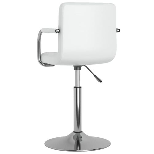Chaise De Salle À Manger Blanc Simili