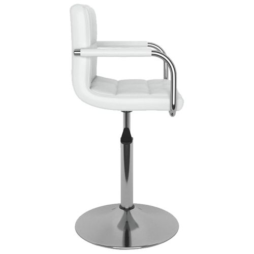 Chaise De Salle À Manger Blanc Simili
