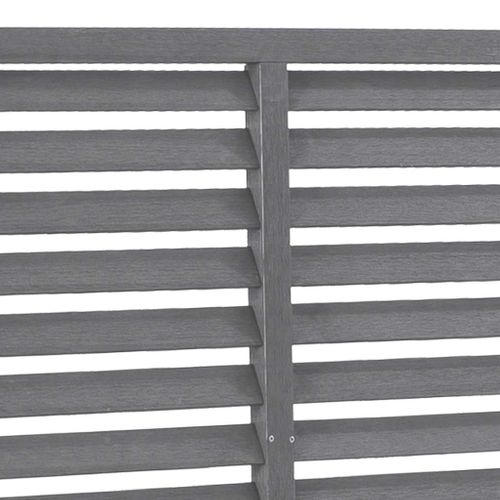Clôture À Persiennes Wpc Avec Revêtement Résistant Aux Uv Et Design Modulaire 180x180 Cm Gris