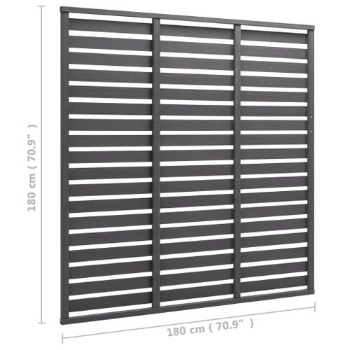 Panneau De Clôture Wpc 180x180 Cm Gris Store Pare-vent Jardin Patio Terrasse Extérieur