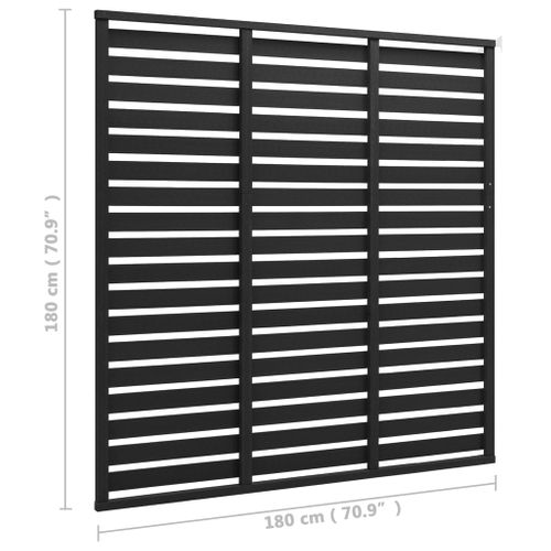 Panneau De Clôture Wpc 180x180 Cm Noir Store Pare-vent Jardin Patio Terrasse Extérieur