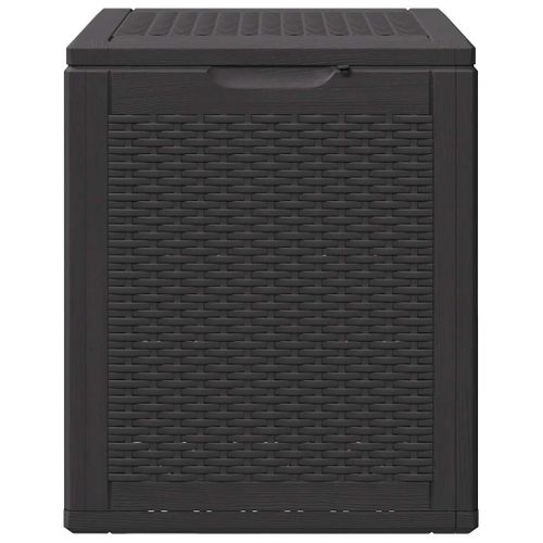 Coffre De Jardin 90 L Noir Pp Rotin