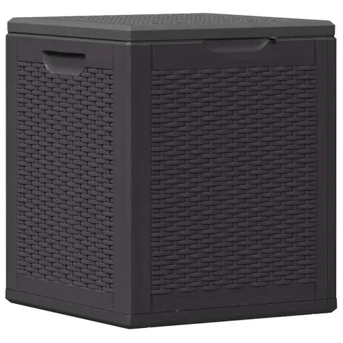 Coffre De Jardin 90 L Noir Pp Rotin