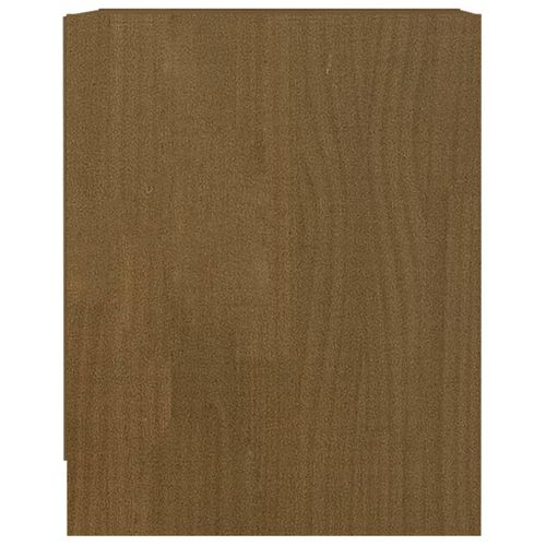 Tables De Chevet 2 Pièces Marron Miel 35,5x33,5x41,5 Cm Pin Massif