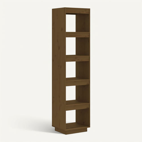 Bibliothèque/cloison Marron Miel 40x35x167 Cm Pin Solide