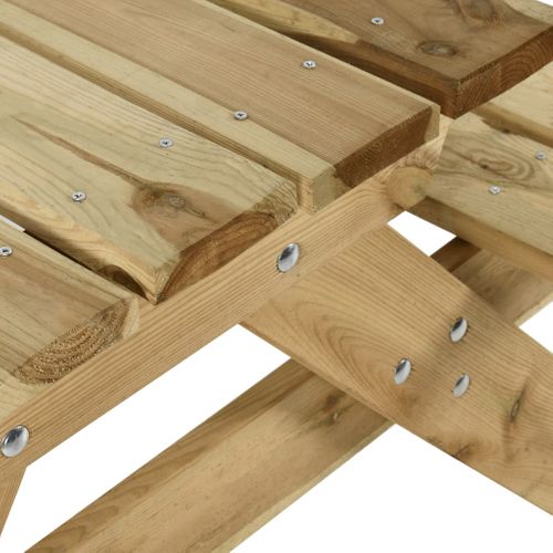 Table De Pique-nique Et Bancs 220x122x72cm Bois De Pin Imprégné