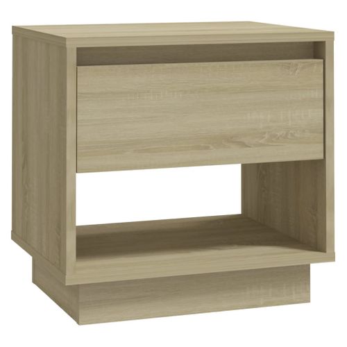 Tables De Chevet 2 Pièces Chêne Sonoma 45x34x44 Cm Bois Contreplaqué