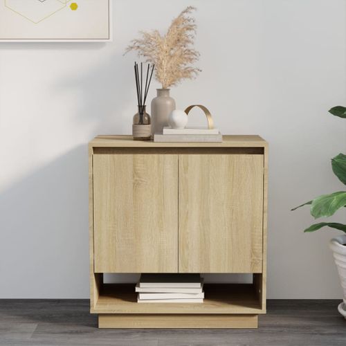 Buffet Chêne Sonoma 70x41x75 Cm Bois Contreplaqué