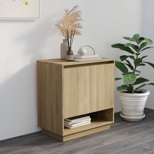 Buffet Chêne Sonoma 70x41x75 Cm Bois Contreplaqué