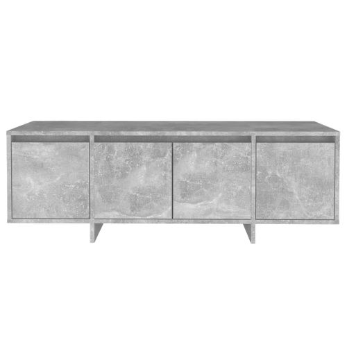 Meuble TV Gris Béton 120x30x40,5 Cm Bois Contreplaqué
