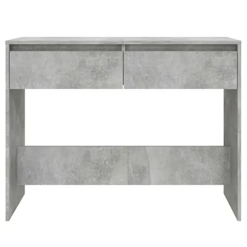 Table Console Gris Béton 100x35x76,5 Cm Aggloméré