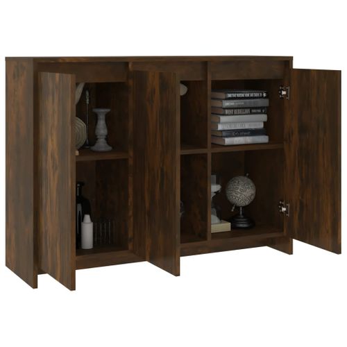 Buffet Chêne Fumé 102x33x75 Cm Aggloméré