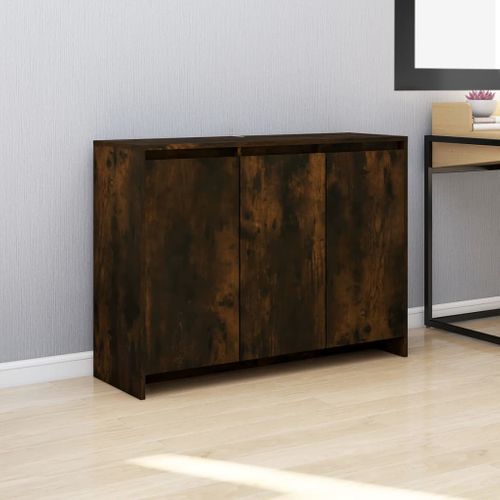 Buffet Chêne Fumé 102x33x75 Cm Aggloméré