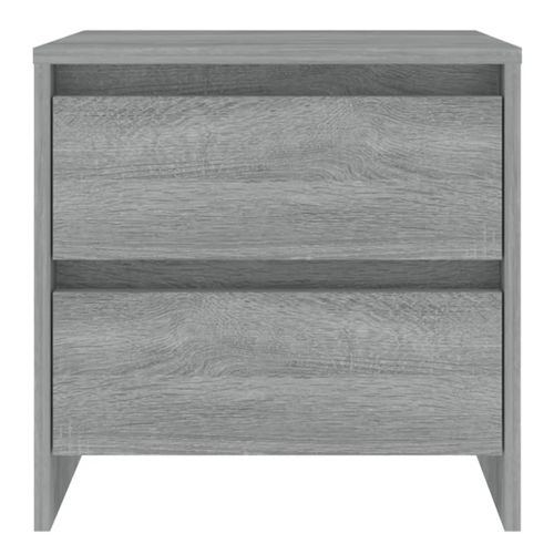 Tables De Chevet 2 Pièces Sonoma Gris 45x34,5x44,5 Cm
