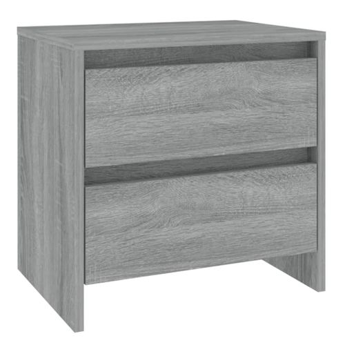 Tables De Chevet 2 Pièces Sonoma Gris 45x34,5x44,5 Cm