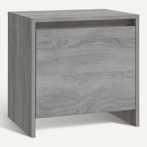 Table De Chevet Sonoma Gris 45x34x44,5 Cm Bois Contreplaqué