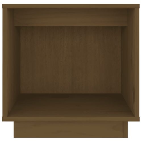 Tables De Chevet 2pcs Marron Miel 40x30x40cm Bois De Pin Solide