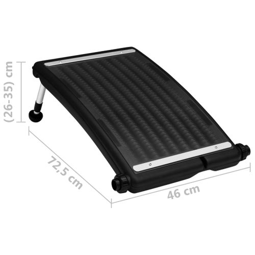 Panneaux De Chauffage Solaire De Piscine Courbés 2pcs 72,5x46cm