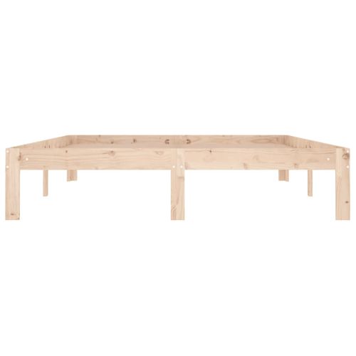 Cadre De Lit Bois Massif Pin 140x190 Cm