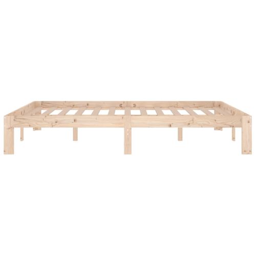 Cadre De Lit Bois Massif Pin 140x190 Cm