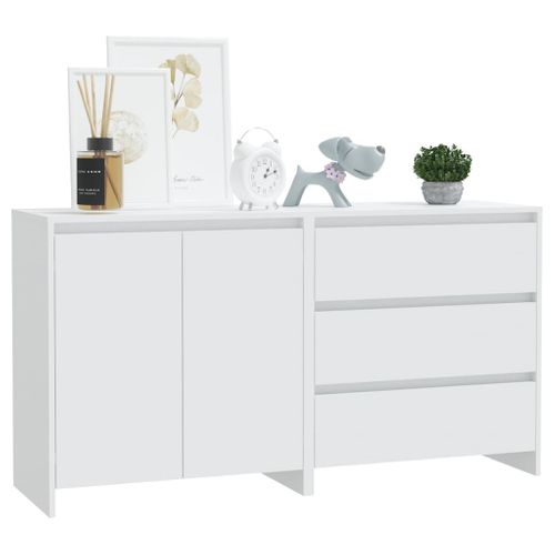 Buffets 2 Pièces Blanc Bois Contreplaqué