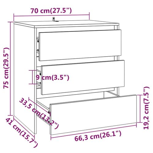 Buffets 2 Pièces Blanc Bois Contreplaqué