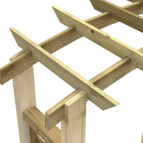 Arche En Treillis 110x60x210 Cm Bois De Pin Massif Imprégné