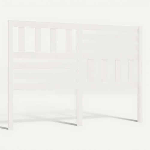 Tête De Lit Blanc 126x4x100 Cm Bois Massif De Pin