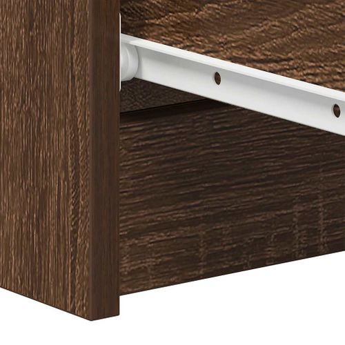 Buffet Chêne Marron 60x35x98,5 Cm Bois Contreplaqué