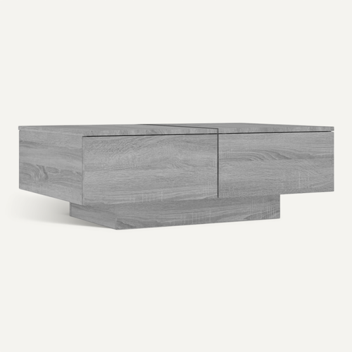 Table Basse Rectangulaire Sonoma Gris 90x60x31 Cm Bois D'ingénierie Table D'appoint Salon