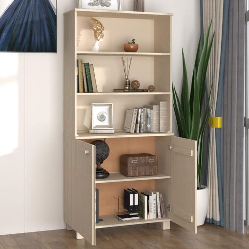 Buffet Hamar Bois Massif De Pin Marron Miel