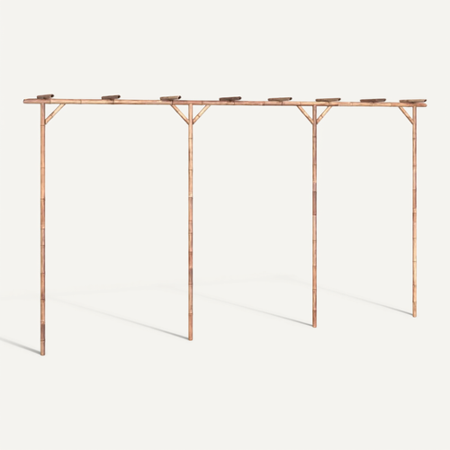 Pergola Bambou 385x40x205 Cm