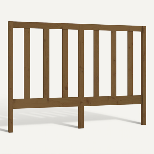 Tête De Lit Marron Miel 156x4x100 Cm Bois Massif De Pin