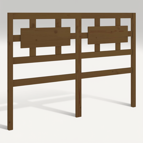 Tête De Lit Marron Miel 125,5x4x100 Cm Bois Massif De Pin