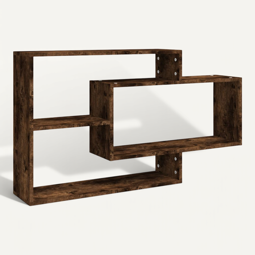 étagère Murale Chêne Fumé 104x20x58,5 Cm Bois Contreplaqué