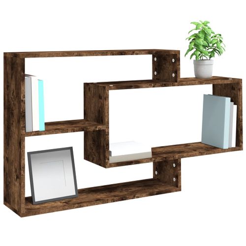 étagère Murale Chêne Fumé 104x20x58,5 Cm Bois Contreplaqué
