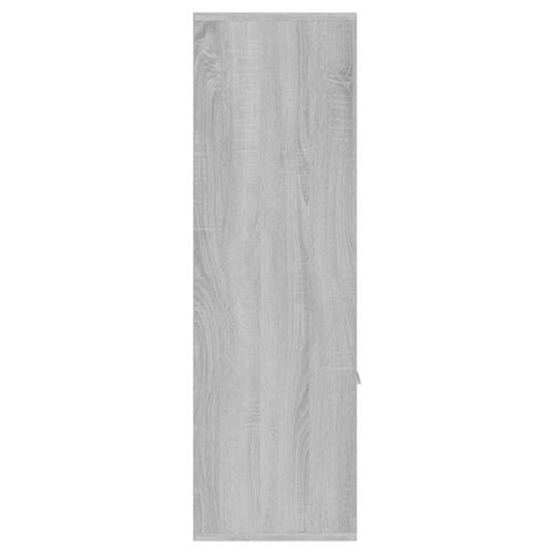Armoire À Livres Sonoma Gris 98x30x98 Cm