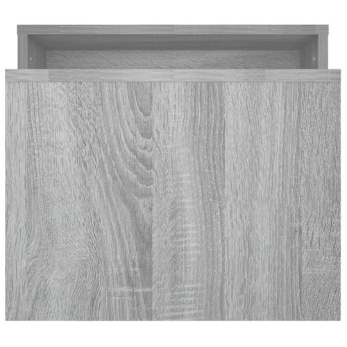 Ensemble Table Basse Sonoma Gris 100x48x40 Cm Bois Contreplaqué