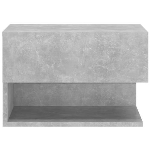 Table De Chevet Murale Gris Béton