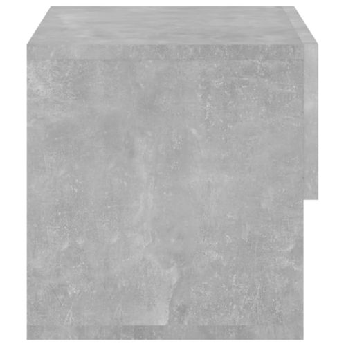 Table De Chevet Murale Gris Béton