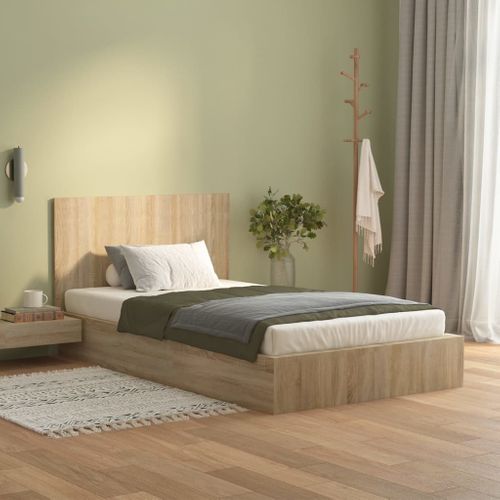 Tête De Lit 120x1,5x80 Cm Chêne Sonoma Bois Contreplaqué Design Classique Robuste Et Durable