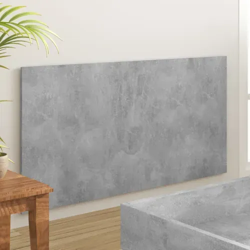 Tête De Lit Gris Béton 160 X 1,5 X 80 Cm Bois Contreplaqué Design Classique
